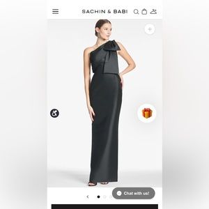 Sachin and Babi Bonnie Gown Black